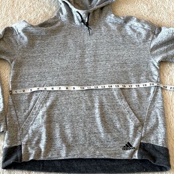 Adidas gray cowl neck hoodie - Picture 6 of 16